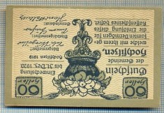 1888 BANCNOTA NOTGELD - AUSTRIA - 60 HELLER - anul 1920 -SERIA FARA -starea care se vede