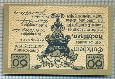 1888 BANCNOTA NOTGELD - AUSTRIA - 60 HELLER - anul 1920 -SERIA FARA -starea care se vede foto