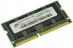 Memorie laptop 256MB SDRAM 133 MHz (PC133) Micron MT8LSDT3264HG-133B1, SODIMM 144 pini foto