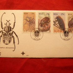 Plic FDC - Insecte 1987 , Africa de Sud , 4 val.