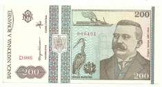 ROMANIA 200 LEI 1992 UNC [1] foto