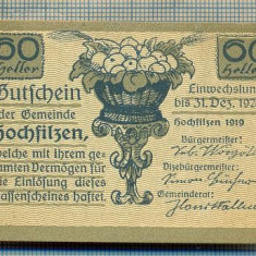 1887 BANCNOTA NOTGELD - AUSTRIA - 60 HELLER - anul 1920 -SERIA FARA -starea care se vede