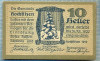 1861 BANCNOTA NOTGELD - AUSTRIA - 10 HELLER - anul 1920 -SERIA FARA -starea care se vede