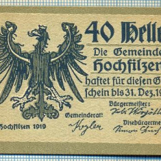 1868 BANCNOTA NOTGELD - AUSTRIA - 40 HELLER - anul 1920 -SERIA FARA -starea care se vede