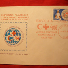 Plic Cruce Rosie - Expozitie Filatelica 1977