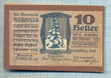 1896 BANCNOTA NOTGELD - AUSTRIA - 10 HELLER - anul 1921 -SERIA FARA -starea care se vede