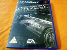 NFS, Need For Speed Most Wanted Black Edition, PS2, original, 39.99 lei(gamestore)! Alte sute de jocuri! foto