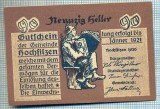 1853 BANCNOTA NOTGELD - AUSTRIA - 90 HELLER - anul 1921 -SERIA FARA -starea care se vede