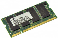 Memorie laptop 256MB DDR1 266 MHz (PC2100) Samsung M470L3224DT0-CB0, SODIMM 200 pini foto