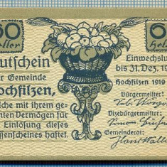 1871 BANCNOTA NOTGELD - AUSTRIA - 60 HELLER - anul 1920 -SERIA FARA -(tren,vagoane)-starea care se vede