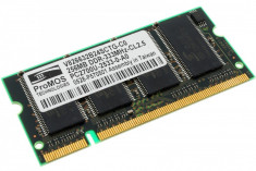 Memorie laptop 256MB DDR1 333 MHz (PC2700) ProMos V826632B24SCTG-C0, SODIMM 200 pini foto