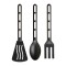 IKEA - AKUT SET seturi ustensile spatule bucatarie teflon 3 piese negru NOI SIGILATE CANTITATE + MULTE PRODUSE IKEA + Garantez cel mai bun pret OKAZII