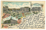 1301 - ARAD, Litho - old postcard - used - 1898