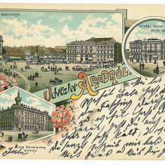 1301 - ARAD, Litho - old postcard - used - 1898