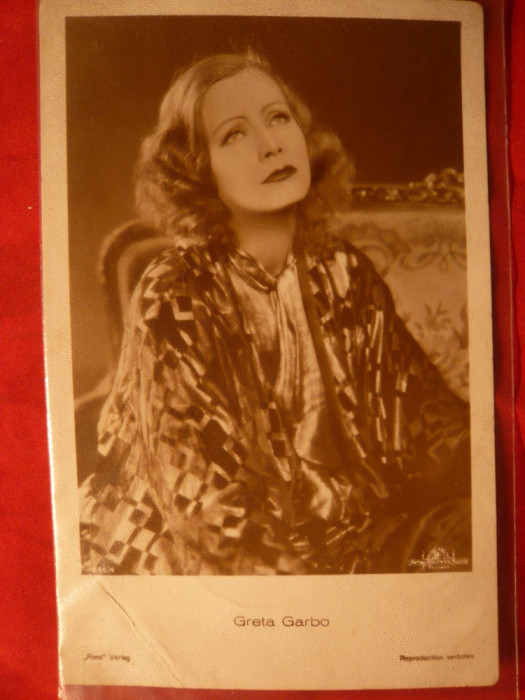 Ilustrata veche Greta Garbo