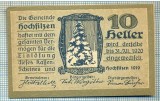 1857 BANCNOTA NOTGELD - AUSTRIA - 10 HELLER - anul 1920 -SERIA FARA -starea care se vede