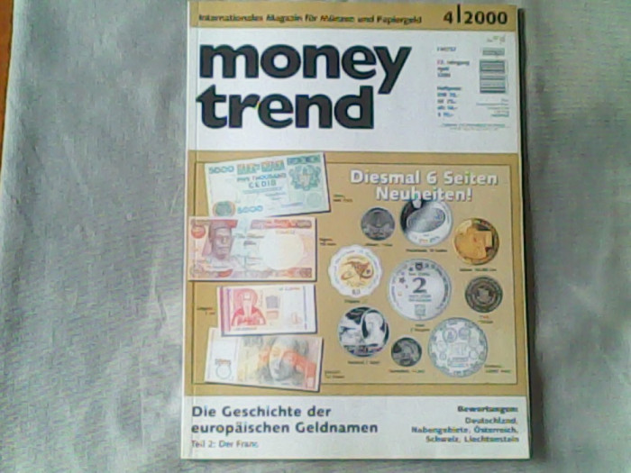 Revista de numismatica- Money Trend - Internationales Magazin fuer Muenzen und Papiergeld Nr.4/2000