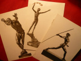 3 Ilustrate mari - Sculptura -Statuete- Fotografii de Presa ,14,5 x20,7 cm