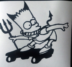 Sticker - Autocolant - Abtibild - Bart Simpson foto