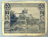 1906 BANCNOTA NOTGELD - AUSTRIA - 20 HELLER - anul 1920 -SERIA FARA -starea care se vede