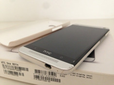 HTC ONE 32GB SILVER/WHITE necodat , PACHET COMPLET , foto. REALE ! foto