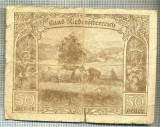 1905 BANCNOTA NOTGELD - AUSTRIA - 50 HELLER - anul 1920 -SERIA FARA -starea care se vede