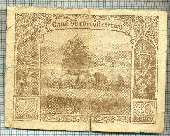 1905 BANCNOTA NOTGELD - AUSTRIA - 50 HELLER - anul 1920 -SERIA FARA -starea care se vede