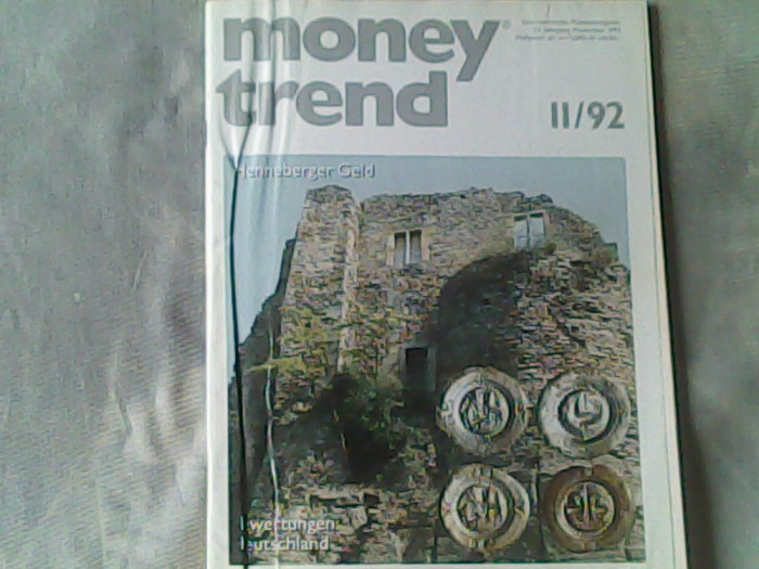 Revista de numismatica- Money Trend - Internationales Magazin fuer Muenzen und Papiergeld Nr.11/1992