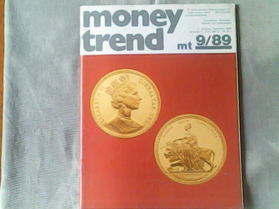 Revista de numismatica- Money Trend - Internationales Magazin fuer Muenzen und Papiergeld Nr.9/1989 foto