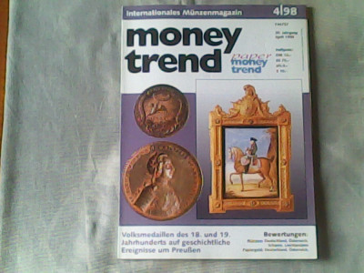 Revista de numismatica- Money Trend - Internationales Magazin fuer Muenzen und Papiergeld Nr.4/1998 foto