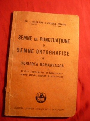 Gh.Chelaru- Semne Punctuatiune 1933 cu un Ex Libris al Entomologului Gr.Eliescu foto