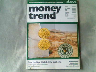 Revista de numismatica- Money Trend - Internationales Magazin fuer Muenzen und Papiergeld Nr.3/2000 foto