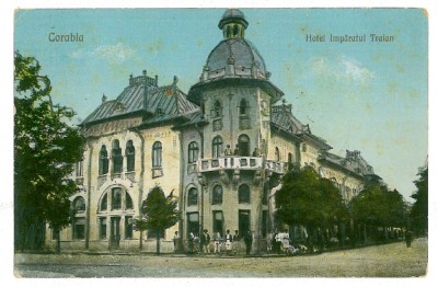 2260 - CORABIA, Hotelul Imparatul TRAIAN - old postcard - unused foto