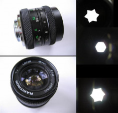 Obiectiv Rapitron 8mm F1.3-16 CCTV lens cu montura C CS foto