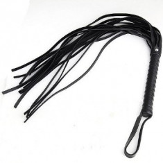 Bici Whip Negru 52cm Adult Fetish Bondage Erotic Play Sex Toy Piele Eco ! Livrare Gratuita ! foto