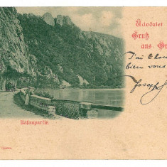 1177 - ORSOVA, Danube Kazan, Litho, Romania - old postcard - used - 1902