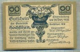 1923 BANCNOTA NOTGELD - AUSTRIA - 60 HELLER - anul 1920 -SERIA FARA -(tren,vagoane)-starea care se vede