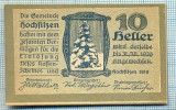 1932 BANCNOTA NOTGELD - AUSTRIA - 10 HELLER - anul 1920 -SERIA FARA -starea care se vede