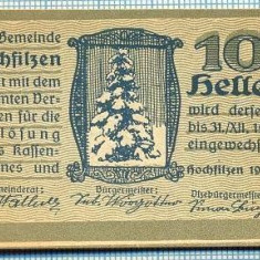 1932 BANCNOTA NOTGELD - AUSTRIA - 10 HELLER - anul 1920 -SERIA FARA -starea care se vede