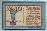 1940 BANCNOTA NOTGELD - AUSTRIA - 10 HELLER - anul 1921 -SERIA FARA -starea care se vede