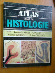 ATLAS COLOR DE HISTOLOGIE - LAURENTIU MIRCEA POPESCU, NICOLAE IONESCU, DOINA ONICESCU foto