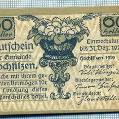 1942 BANCNOTA NOTGELD - AUSTRIA - 60 HELLER - anul 1920 -SERIA FARA -starea care se vede