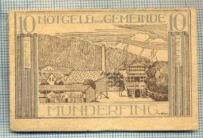 1943 BANCNOTA NOTGELD - AUSTRIA - 10 HELLER - anul 1920 ? -SERIA FARA -starea care se vede foto
