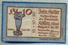 1939 BANCNOTA NOTGELD - AUSTRIA - 10 HELLER - anul 1921 -SERIA FARA -starea care se vede