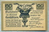 1924 BANCNOTA NOTGELD - AUSTRIA - 60 HELLER - anul 1920 -SERIA FARA -(tren,vagoane)-starea care se vede