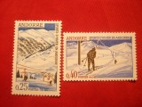 Serie -Sporturi de Iarna 1966 Andorra Franceza , 2 val.