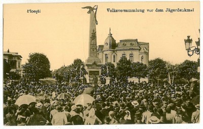 1208 - Prahova, PLOIESTI, Meeting at the Monument Hunters - old postcard unused foto