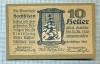 1926 BANCNOTA NOTGELD - AUSTRIA - 10 HELLER - anul 1920 -SERIA FARA -starea care se vede