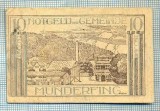 1944 BANCNOTA NOTGELD - AUSTRIA - 10 HELLER - anul 1920 ? -SERIA FARA -starea care se vede