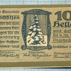 1925 BANCNOTA NOTGELD - AUSTRIA - 10 HELLER - anul 1920 -SERIA FARA -starea care se vede